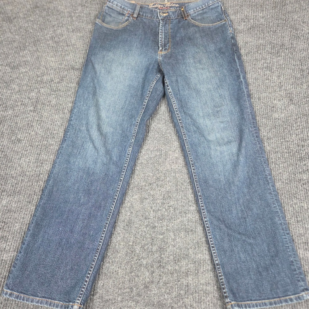Indigo Palms‎ Mens Original Fit Straight Leg Jeans Medium Wash 34x32